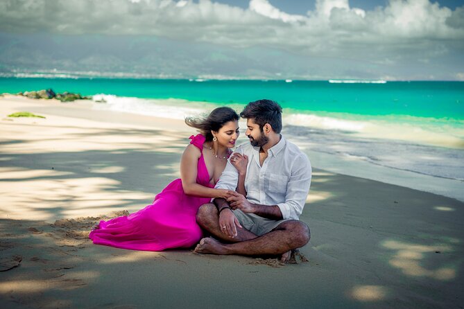 A Romantic Photoshoot for 2 in Maui - Posing, Dress Options, and the “Flying Dress” Moment