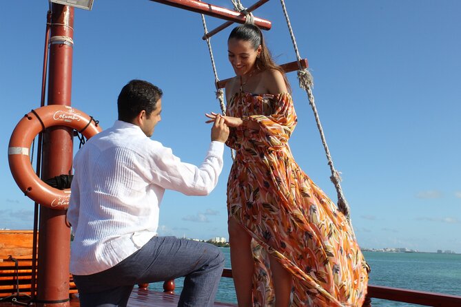Amazing Romantic Dinner on a Spanish Galeon with Saxophone Music - The Three-Course Dinner: Lobster, Steak, Surf and Turf, or Veggie Lasagna