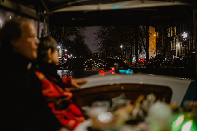 Amsterdam: Private Romantic Evening Canal Cruise + Bubbles/Snacks - Floating Flower Market and the classic canal sights