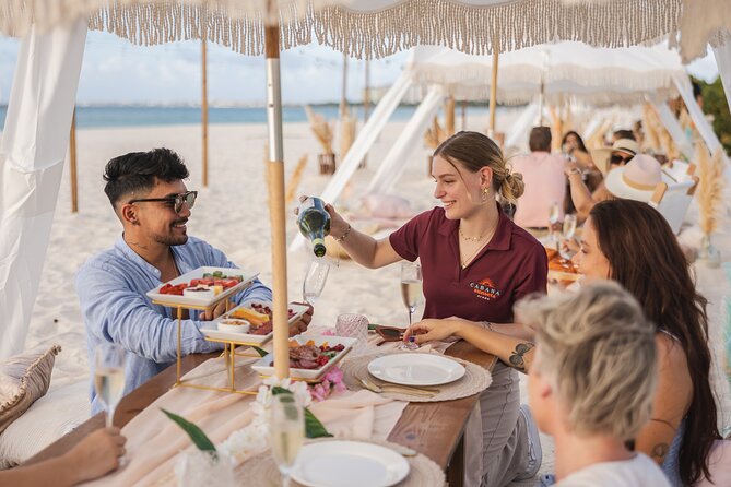 Aruba Eagle Beach Romantic Sunset Picnic in a Luxury Cabana - How the sunset picnic actually plays out