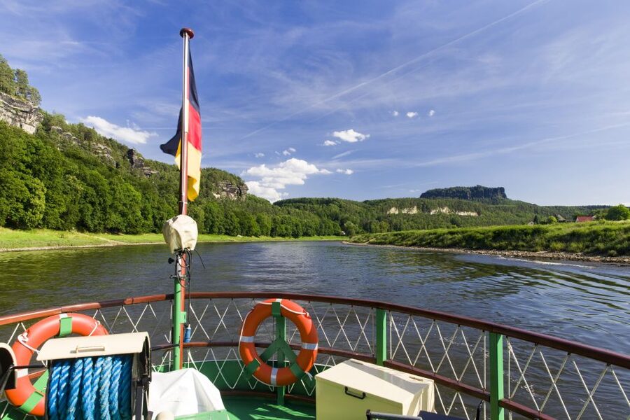 Bad Schandau: Romantic end of the day tour (L33) - When the trip turns toward Königstein