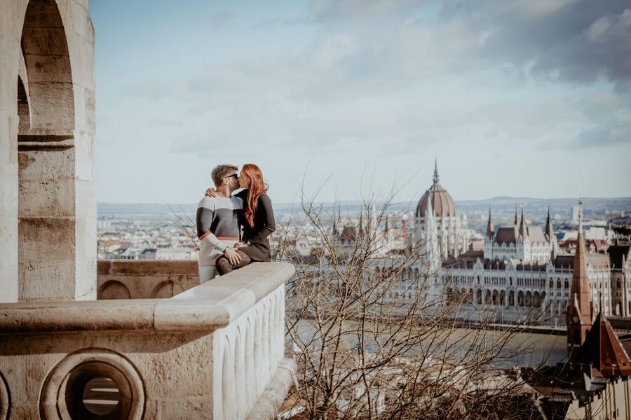Budapest: Proposal Photos at enchanting Fisherman's Bastion - Fisherman’s Bastion views that make the photos do the talking