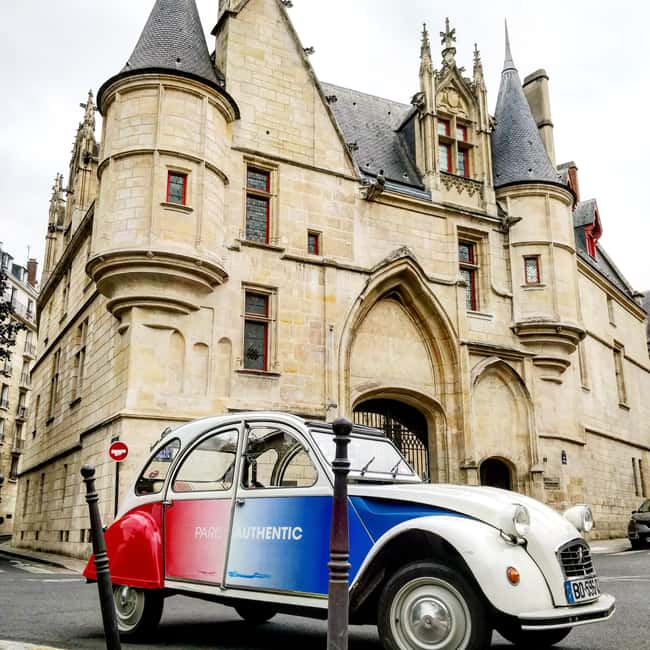Classic, Romantic Paris: 3-Hour Vintage 2CV Tour - Seine-and-monument highlights: Eiffel surroundings, bridges, and major halls