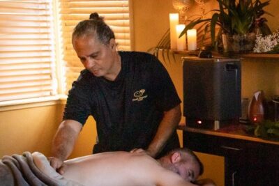 Couples Outdoor Bamboo Garden Massage or Ultimate Candlelight Signature Massage - Bamboo tiki garden outdoors vs candlelight indoors