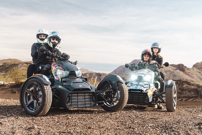 Couples Private Guided Red Rock Canyon Tour On A CanAm Trike - Blue Diamond and Cottonwood Station: coffee, burros, and breathing room
