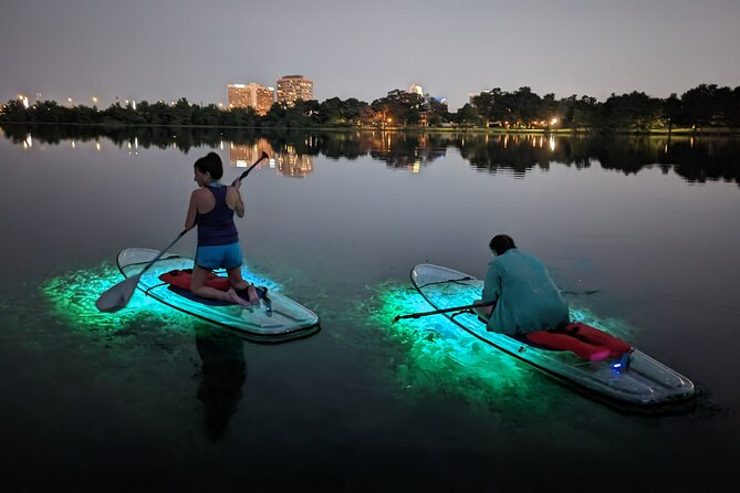 Date Night LED Glow Clear Kayak or Paddleboard & Champagne - Two Different Night Experiences: Sunset Session or Stars Session