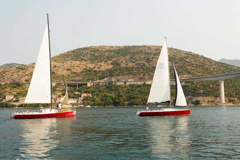 Dubrovnik: Romantic Sunset Sailing Adventure - Leaving Lapad Bay: finding the boat and getting oriented fast