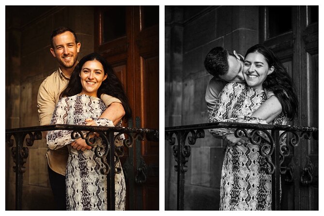 Edinburgh Photoshoot for Couples, Families & Solo Travellers - Dean Village stop: calmer tones for portraits and pairs
