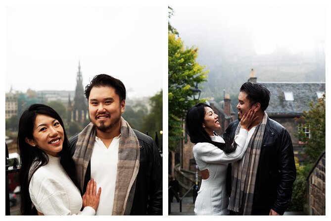 Edinburgh Photoshoot for Couples, Families & Solo Travellers - What you receive: 50+ edited images, natural style, real downloads