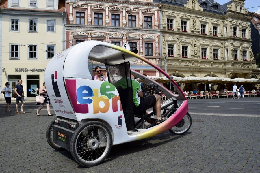 Erfurt: Romantic Rickshaw Tour For Two - Following the Gera canals and Erfurt’s green river meadows
