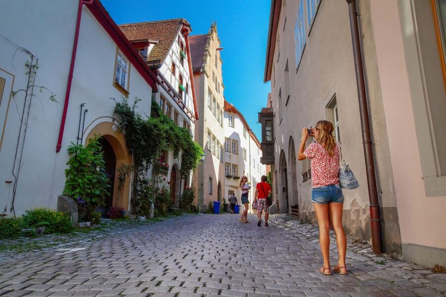 From Munich: Rothenburg and Romantic Road Day Trip by Bus - Dinkelsbühl and the route flavor: towers, spires, and quick scene changes