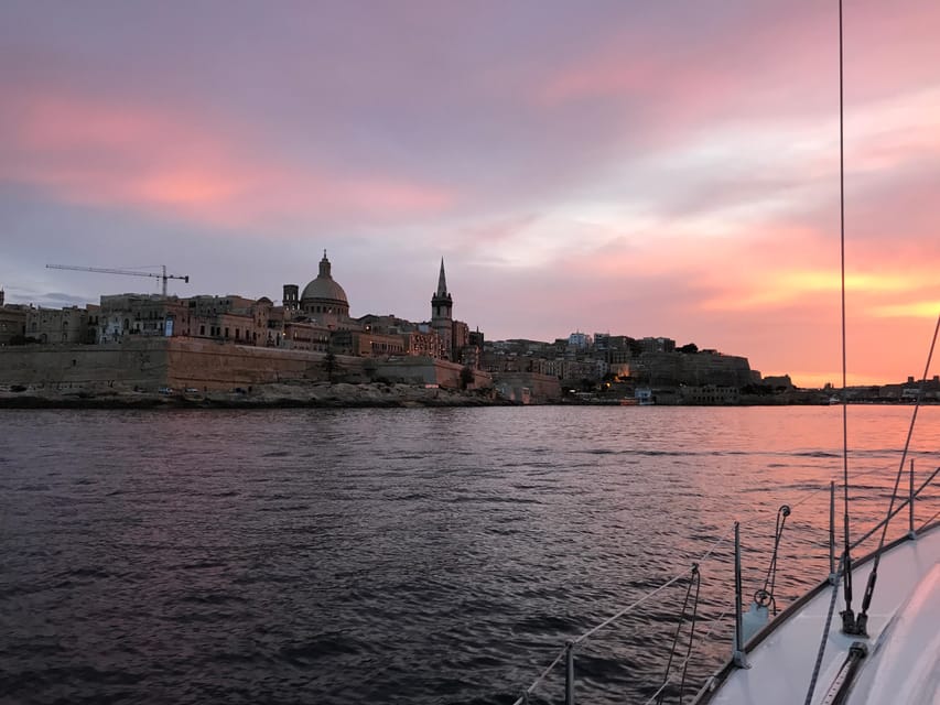 From Valletta: Romantic Sunset Cruise on a Sailing Yacht - Captain details: smooth sailing, music, and even surprise planning