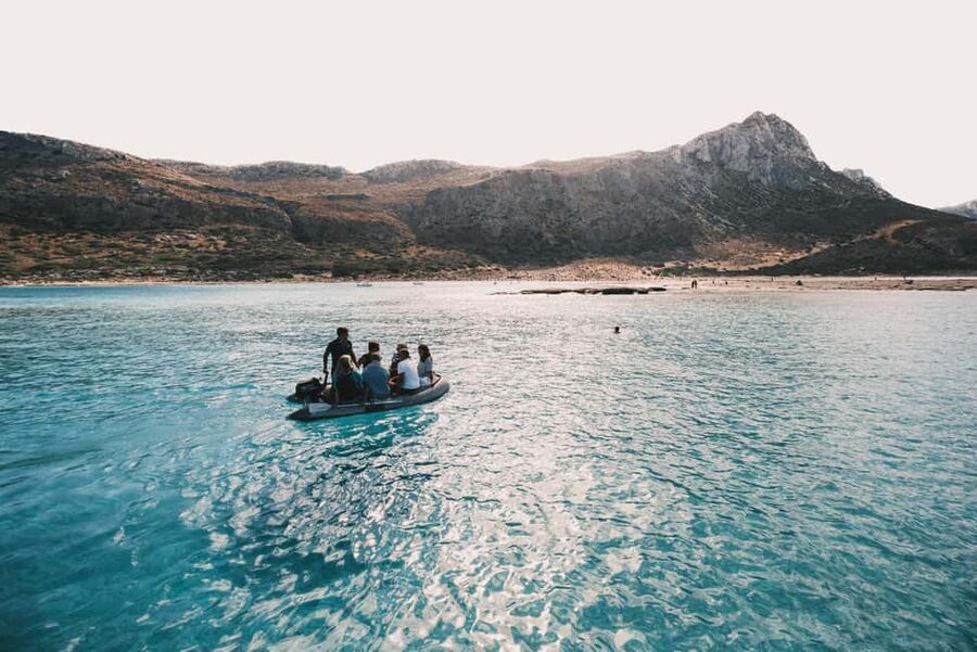 Kissamos: Romantic Sunset Sailing Catamaran Cruise - First Stop: A Calm Bay Near a Greek Church