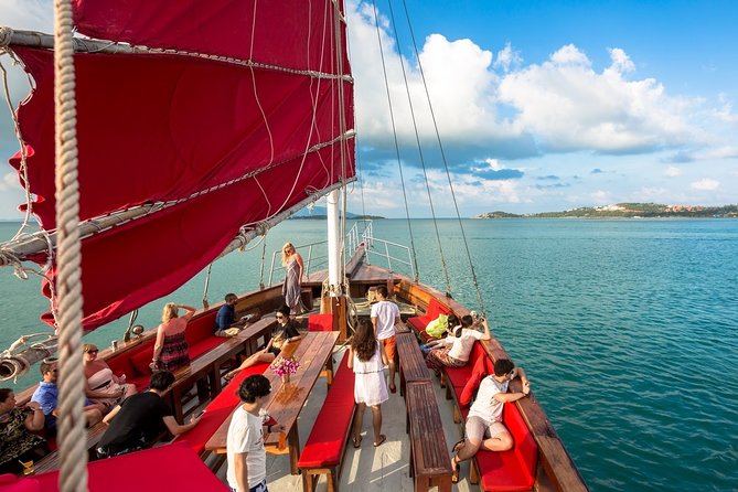 Koh Samui Romantic Sunset Cruise Tour By Red Baron Chinese Sailboat - Sailing route you’ll actually care about: Bang Rak, Som Island, Cheong Mon