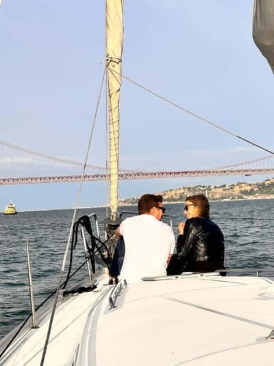 Lisbon: Romantic Cruise with Wine & Portuguese Tapas - Belém Tower and the river’s angle on Lisbon