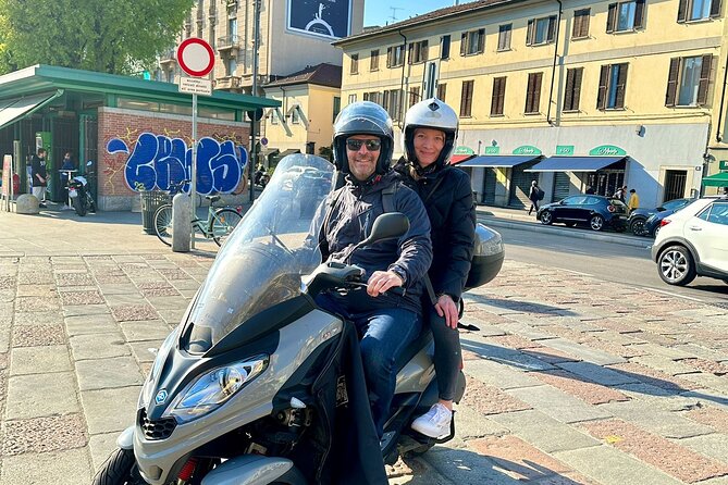 Milan Vespa Adventure: Private Tour for Couples and Friends - Navigli Canals and case a ringhiera: Old Milan Up Close