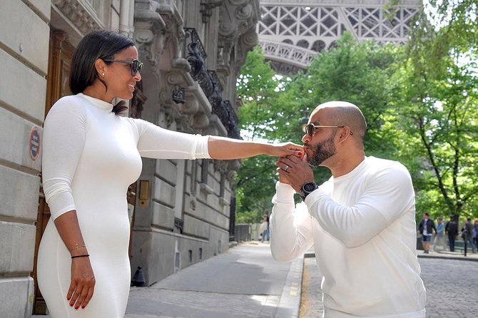 Paris Engagement Proposal Private Walking Tour with Professional Photographer - Stop Two: the pop-the-question moment, filmed like it matters