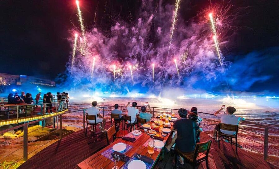 PhuQuoc Romantic Dinner with Symphony & Kiss of the Sea Show - Sun Bavaria GastroPub dinner: craft beer pairing and the portion reality