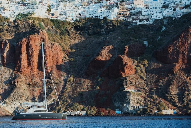Private Beautiful Day or Romantic Sunset Cruise with Meal and Drinks - Who should book this Santorini private cruise