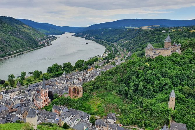 Private day trip to the Romantic Rhine Valley with river cruise and wine tasting - The Lorelei rock moment—iconic from the boat
