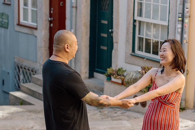 Private Photography Session for Couples in Charming Porto City - The middle of the shoot: how to look relaxed while walking