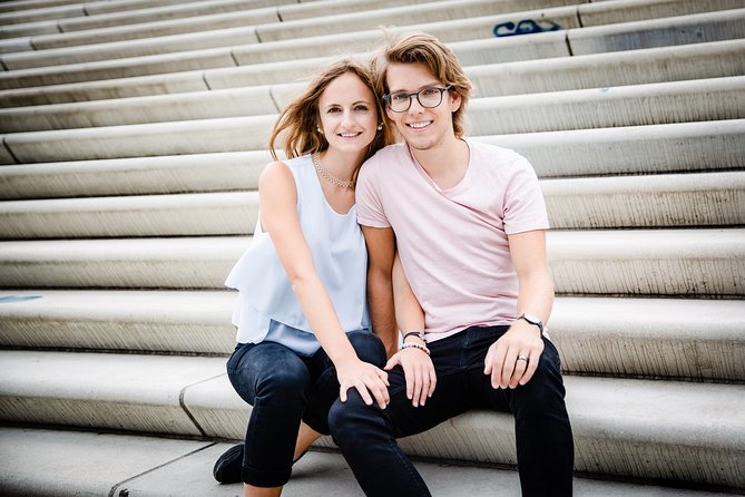 Private Romantic Urban & Street Photoshoot - St. Nikolai Memorial: portraits with strong shape and meaning
