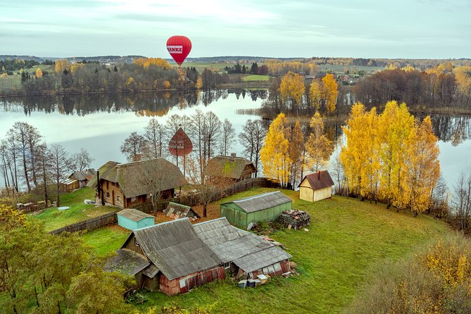 Romantic Hot Air Balloon Flight over Vilnius or Trakai - Champagne, commentary, and the little details that build the mood