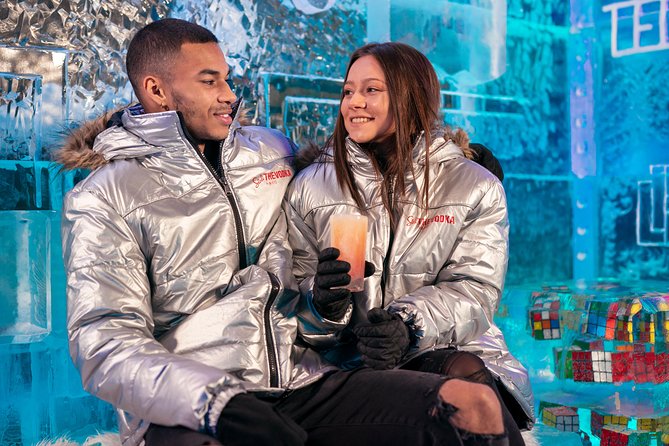 Romantic Pack at Icebarcelona - Stop 1: Inside the Ice Lounge and Its Hand-Carved Sculptures