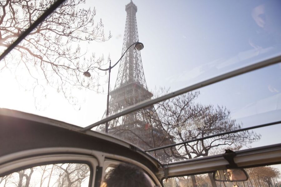 Romantic Paris Vintage Citroën 2CV Tour - Trocadéro, Arc de Triomphe, and the view chain back toward the Eiffel Tower