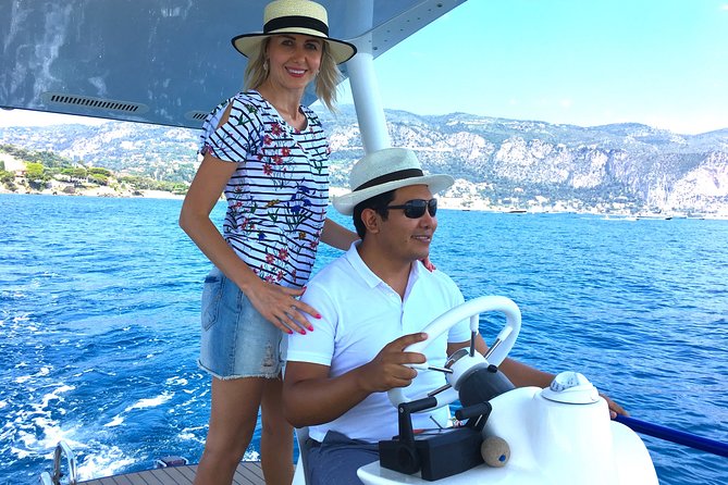 Romantic Private Tour for 2 plus guide on your own Solar Powered Boat - A solar-powered Riviera cruise that feels like a reset