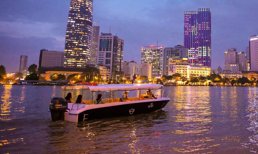 Romantic Sunset Cruise by Speedboat - Saigon at sunset, minus the gridlock