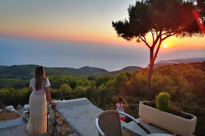 Romantic Sunset in Zakynthos Keri Lake & Myzithres Viewpoint - The Agalas Viewpoint Sunset Moment You’re Actually Here For