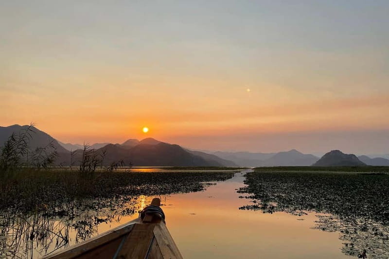 Romantic Sunset tour on Skadar lake with drinks and snacks - Virpazar to Lake Skadar: the 2-hour romantic route