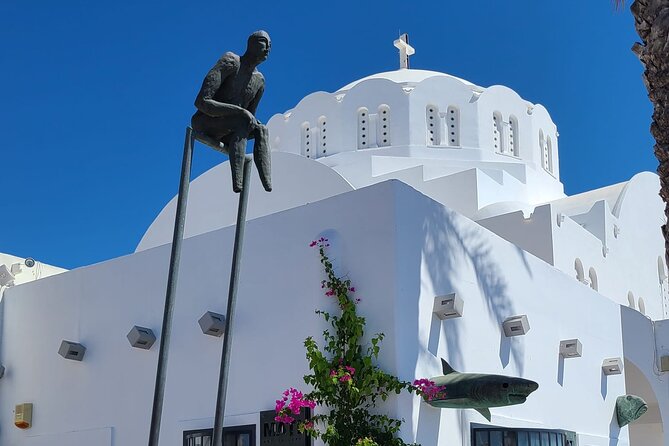 Romantic Tour through Santorini - Monolithos Beach Stop: Black Sand Calm in About 45 Minutes