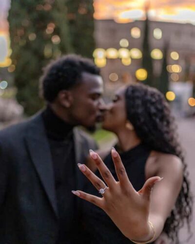 Rome: Romantic Proposal PhotoShoot - Largo Gaetana Agnesi: the calm before the main photo stop