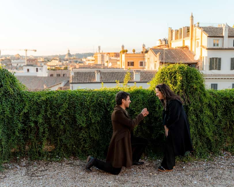 Rome: Romantic Proposal PhotoShoot - How Fabrizio helps you look good without acting