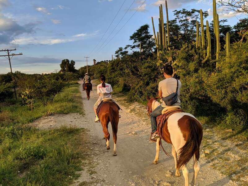 San Miguel: Romantic Horseback Riding at Sunset - The first act: hillside views and the ride down toward town