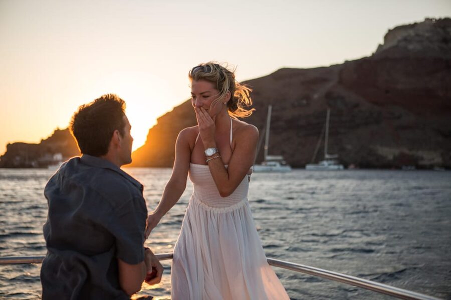 Santorini Proposal: A Luxury Photoshoot for Your Yes! Moment - Santorini Proposal Photography That Feels Like a Story, Not a Photoshoot