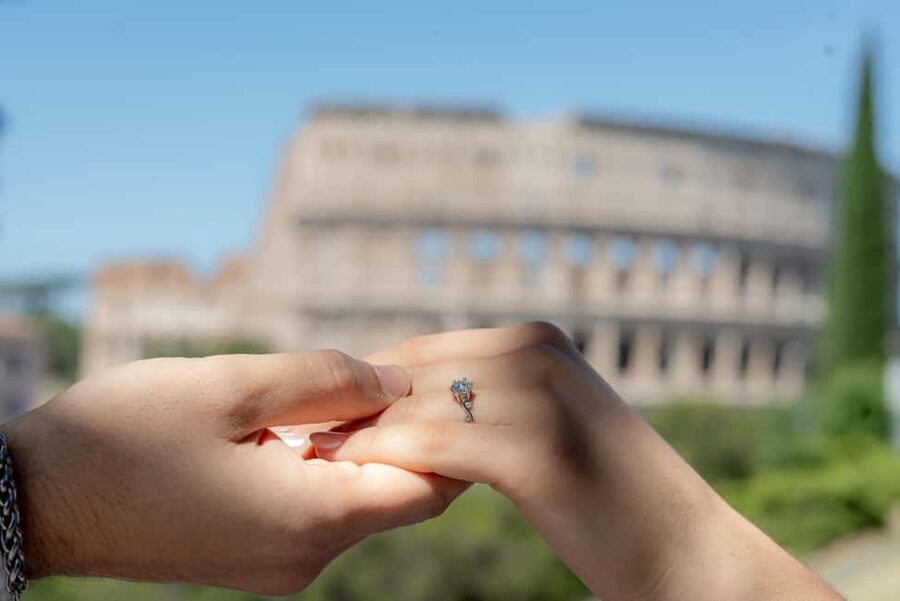 Secret Proposal Photoshoot in Rome + Reel - Giardinetto del Monte Oppio: where the photos feel romantic, not staged