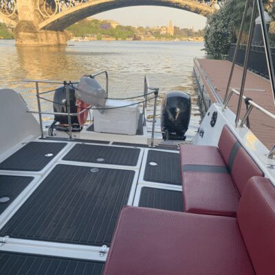 Sevilla: Romantic Boat Ride - 1 hour of romance: frizzante, chosen music, and easy comfort