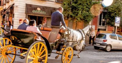 Seville: Authentic and Romantic Horse-Drawn Carriage Ride - Getting On Board: Central Pickup and the Short Walk Reality
