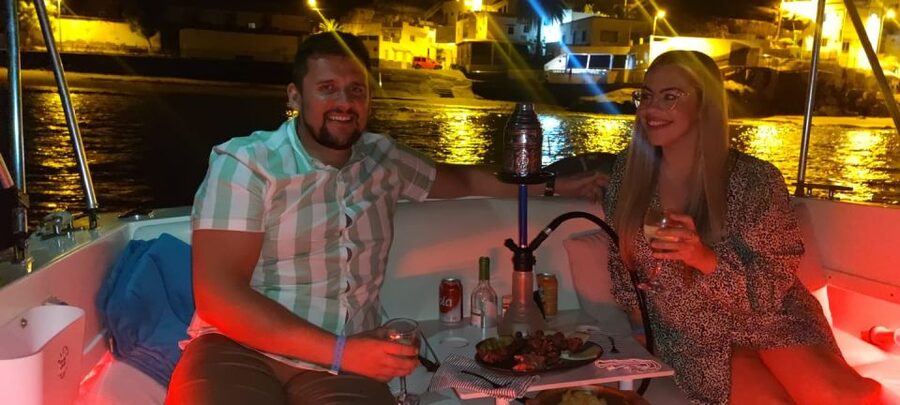 Tenerife South: Romantic Night Cruise - The drink and snack spread: built for easy sharing