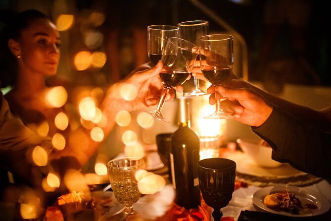 Tulum: Romantic Dinner on 34' Aventura Catamaran – All Inclusive - Food and drinks: premium open bar plus a chef-made four-course meal