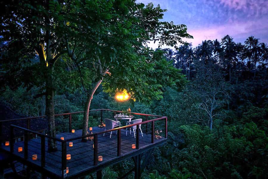 Ubud: Romantic Dinner on a Forest Tree Deck - From Your Ubud Hotel to Kamandalu’s Jungle Setting