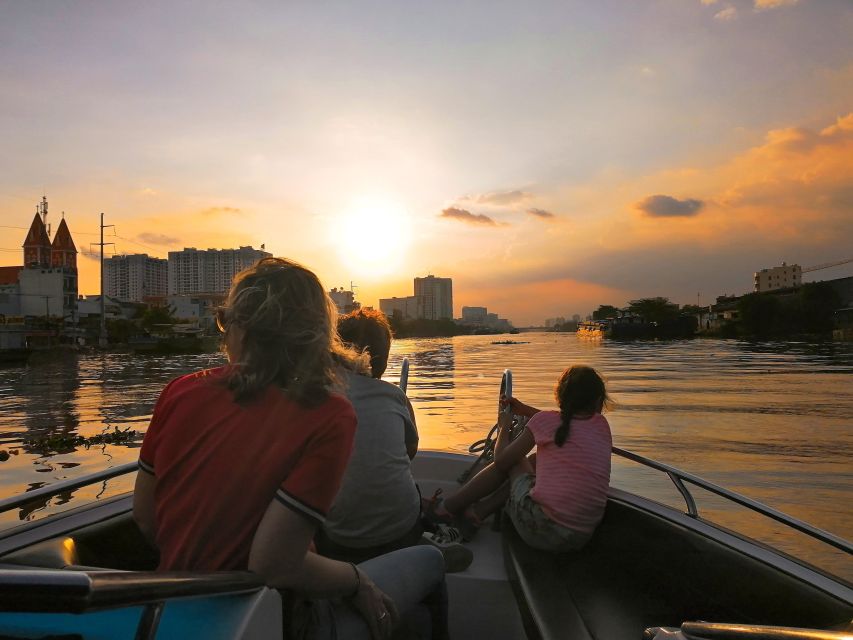 VIP Tour Enjoy Romantic Sunset by Speed Boat Free Cocktail - The river route: Saigon bridges, Vinhomes, and the port zone